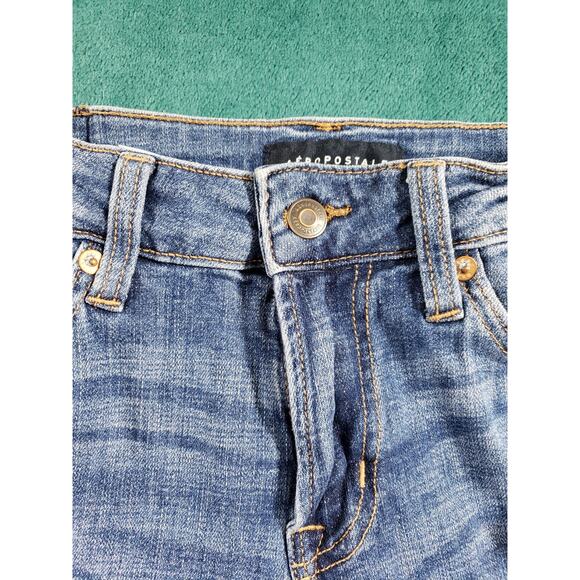 Aeropostale Jeans Size 28x30 Mens Blue Pants Denim Stretch Benton Bootcut - Picture 6 of 13